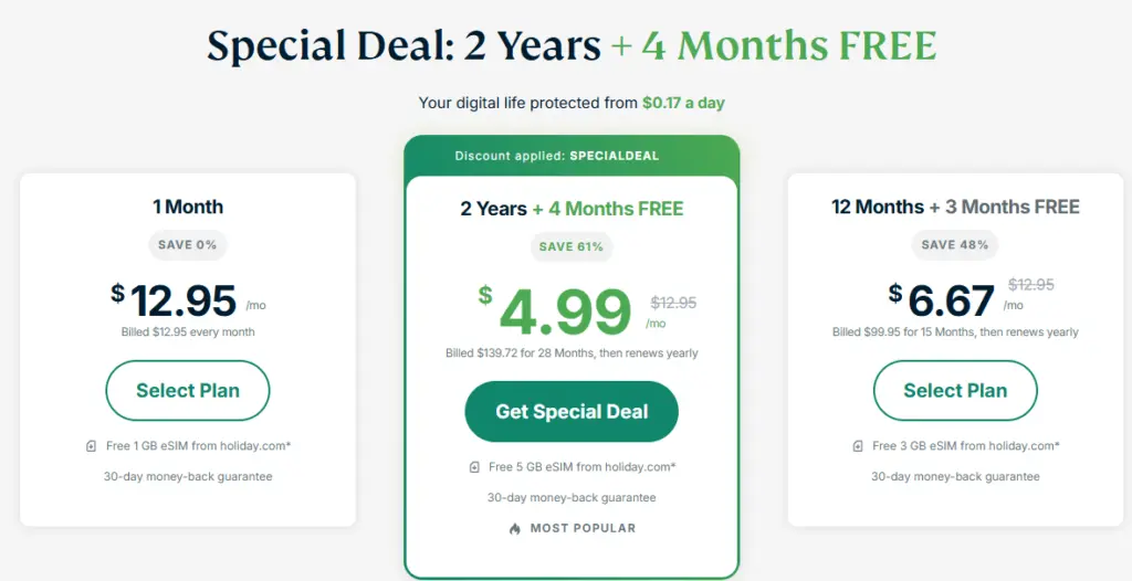 ExpressVPN price.