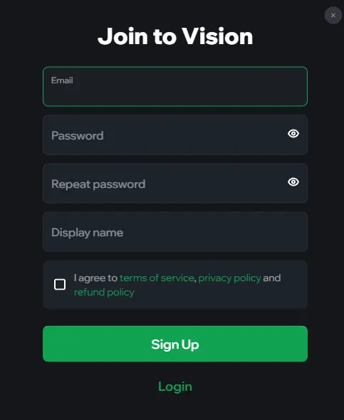Vision registration.