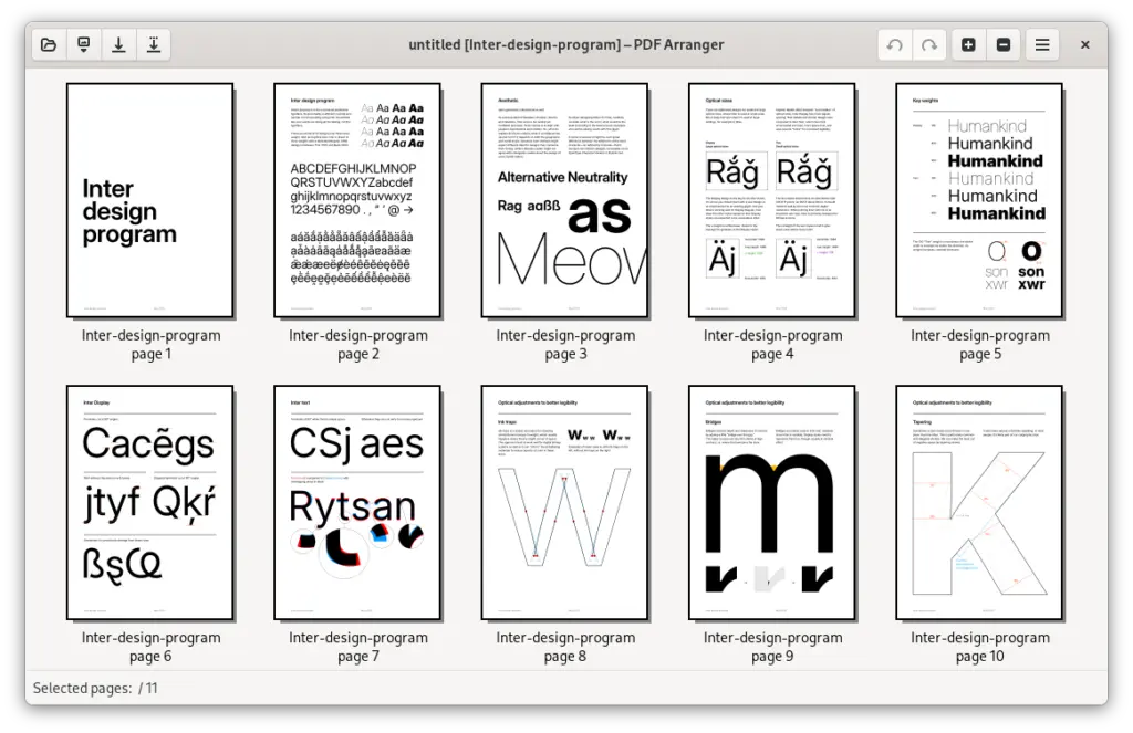 PDFarranger Simple PDF Manipulation on Linux.