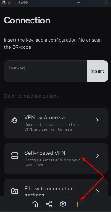 AmneziaVPN connection.