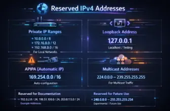 Reserved IPv4 addresses.