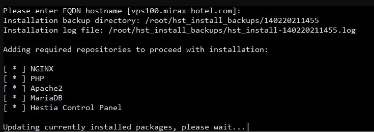 Please enter FQDN hostname.